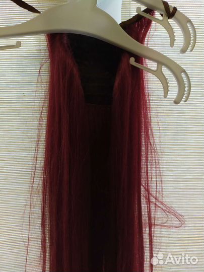 Хвост из натуральных волос