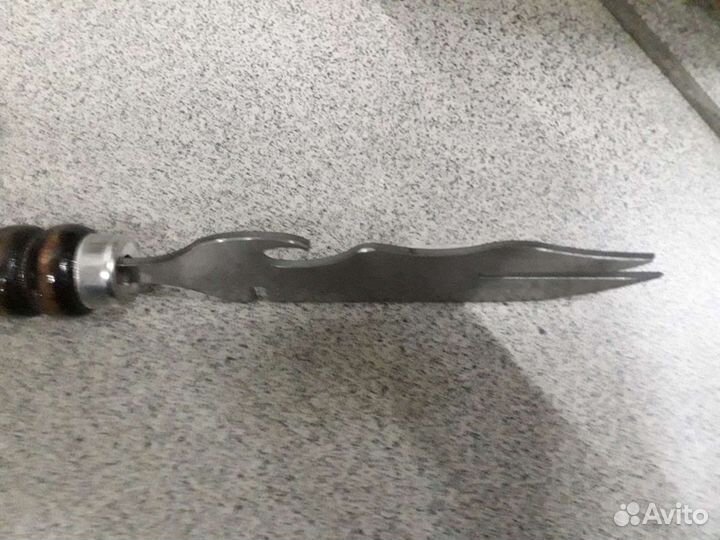Нож вилка шампурный для снятия мяса