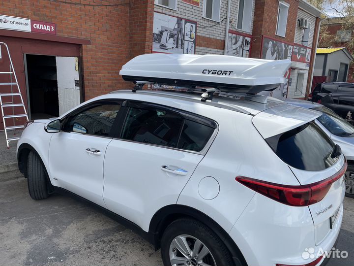 Автобокс cybort F1 белый металлик Kia Sportage