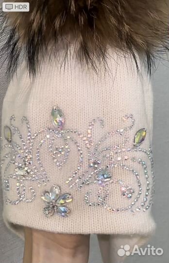 Детский комплект шапка с шарфом