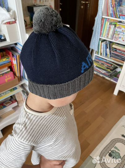 Комплект шапка и варежки Armani детский