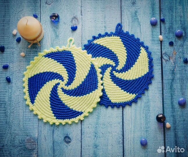 Прихватки вязаные