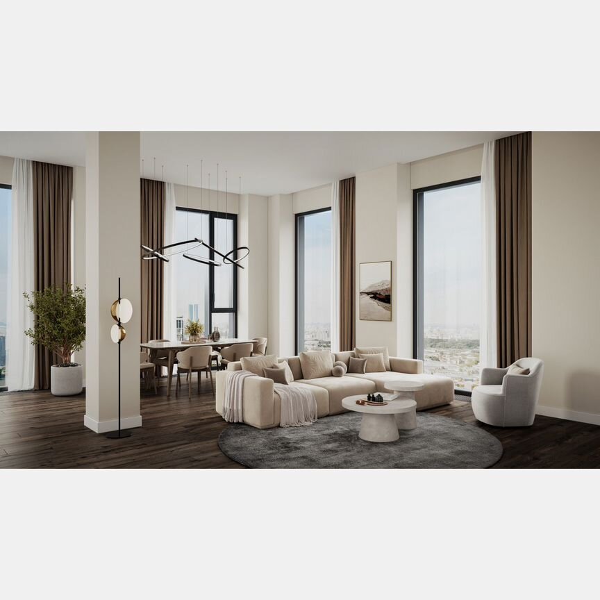 3-к. квартира, 56,5 м², 26/64 эт.