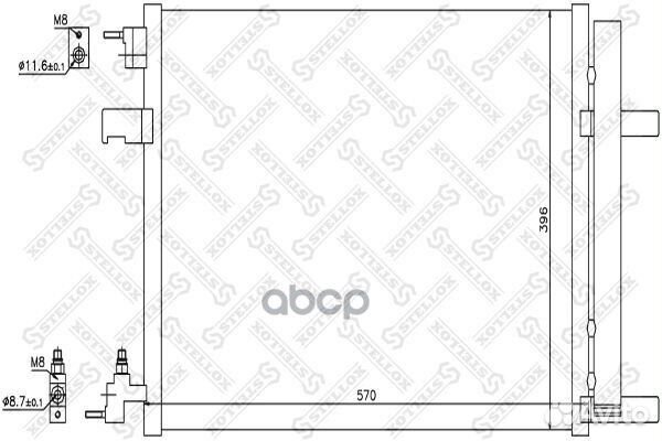 10-45686-SX радиатор кондиционера Opel Astra