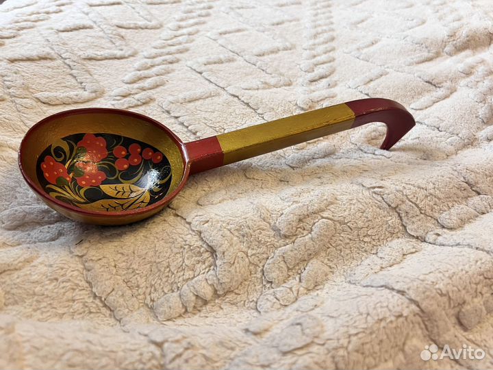 Ложка большая из дерева хохлома