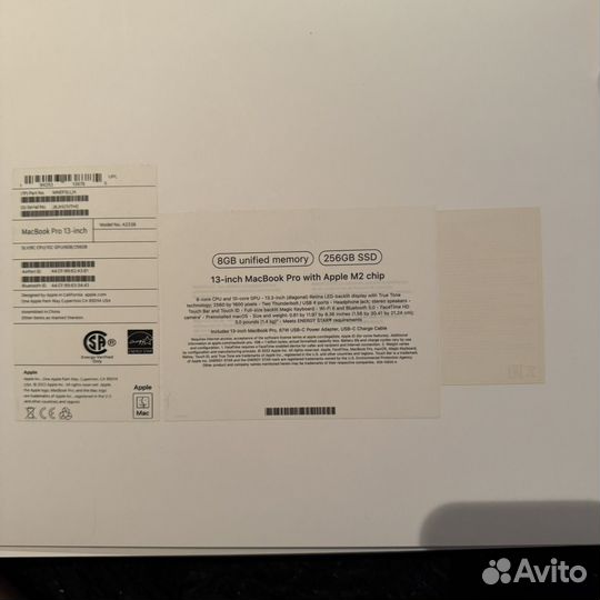 Apple macbook pro 13 2022 m2 256