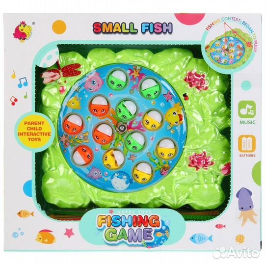 Интерактивная игра рыбалка на магнитах (звук)