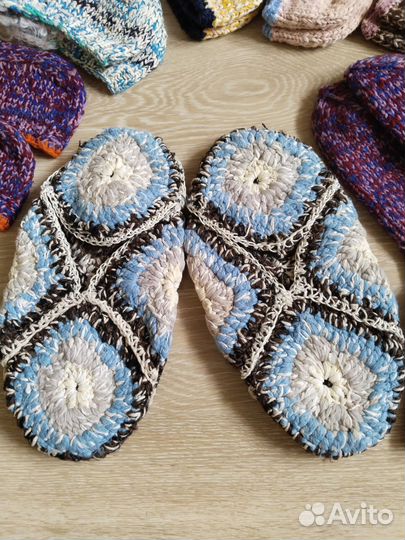 Вязаные следки, носки