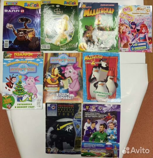 Журналы/Сказки/Раскраски/муз. Книжки/DVD+раскраска