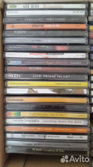 Cd компакт диски музыка 200 шт