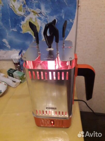 Электрический грил,для приготовления шашлыков и ры