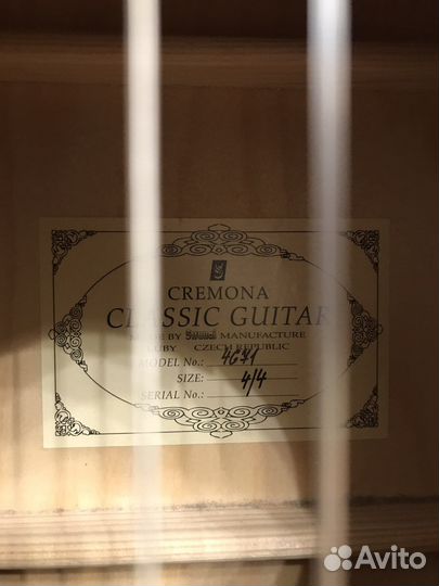 Гитара Cremona 4671 чехия классика