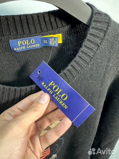 Cвитер Polo ralph lauren с мишкой