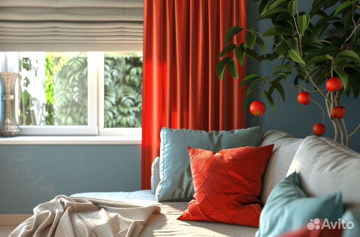 Шторы полупрозрачные