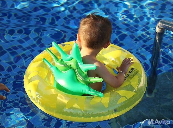 Надувной круг для плавания фламинго/ ананас