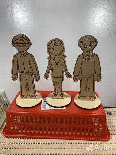 Куклы из дерева для песочной терапии
