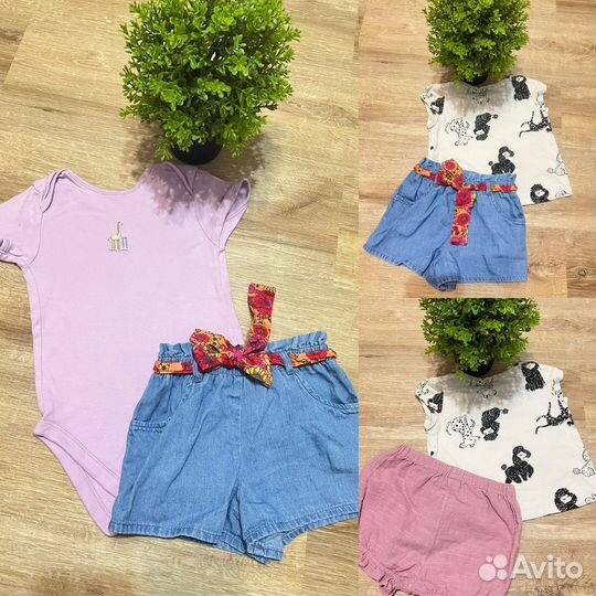 Пакет фирменных вещей для девочки 92