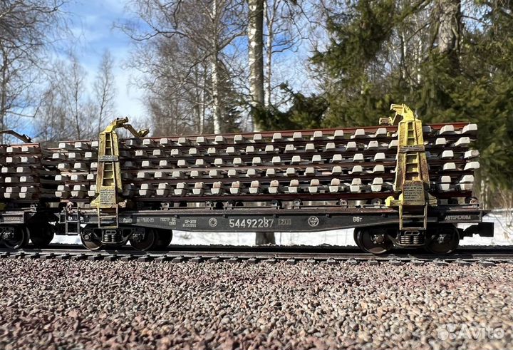 Платформа рельсовоз усо. Масштаб H0 1/87