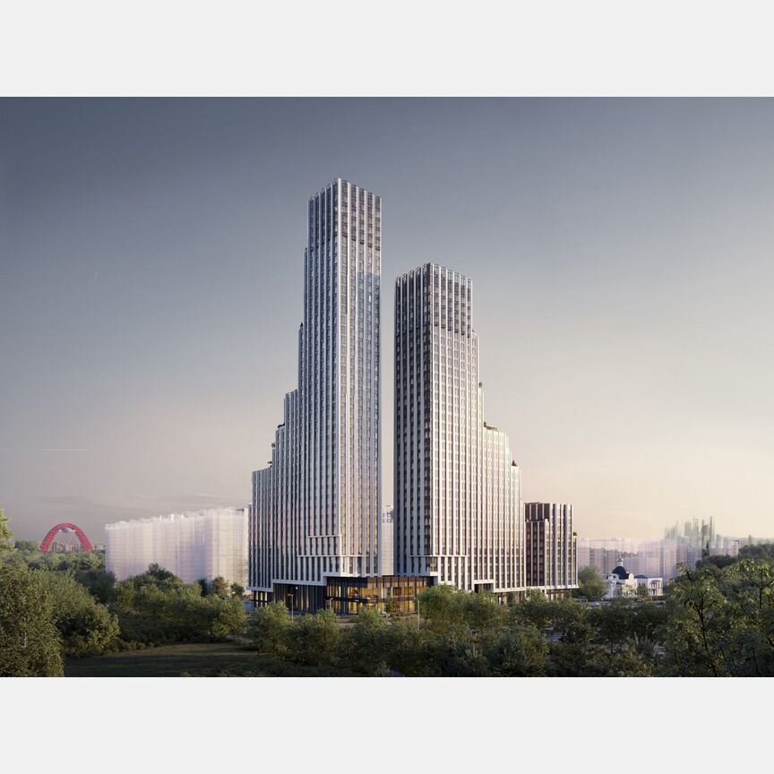 1-к. квартира, 53,1 м², 7/43 эт.