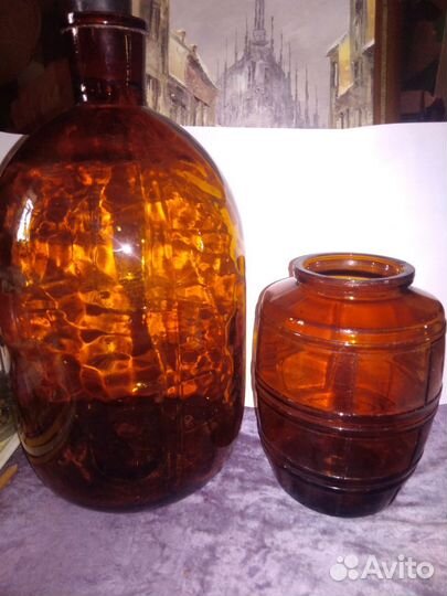 Бутыль стеклянная 5л,крышки стекло