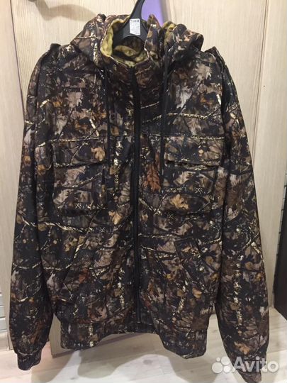 Куртка камуфляж демисезонная на флисе. Новая