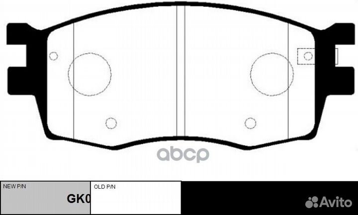Колодки hyundai accent (MC)(2005) /RIO (JB)(200