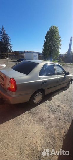 Hyundai Accent 1.5 AT, 2007, битый, 206 400 км