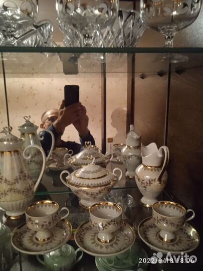 Кофейный сервиз фарфоровый на 6 персон