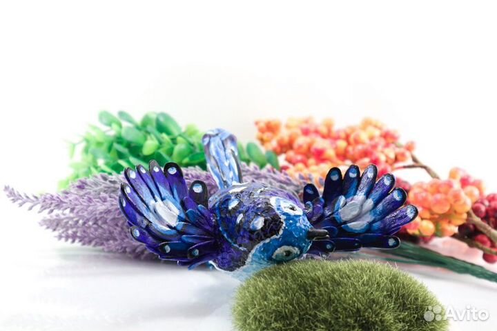 Игрушка под ёлку - птица удачи, фигурка, статуэтка