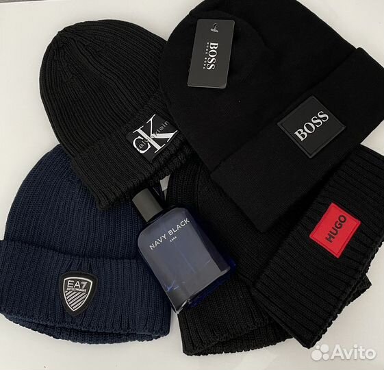 Шапки Boss, Calvin Klein, Tommy Hilfiger, EA25