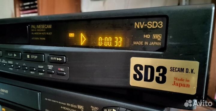 Видеомагнитофон panasonic SD3