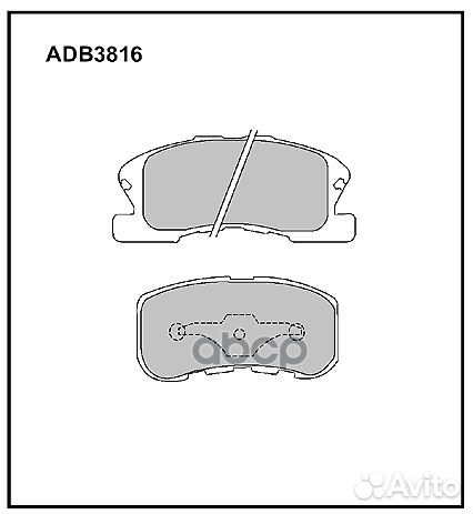 Колодки тормозные дисковые передние Allied Nipp