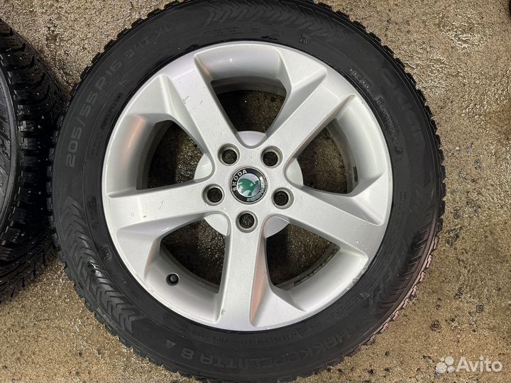 Зимние колеса Skoda r 16 оригинал
