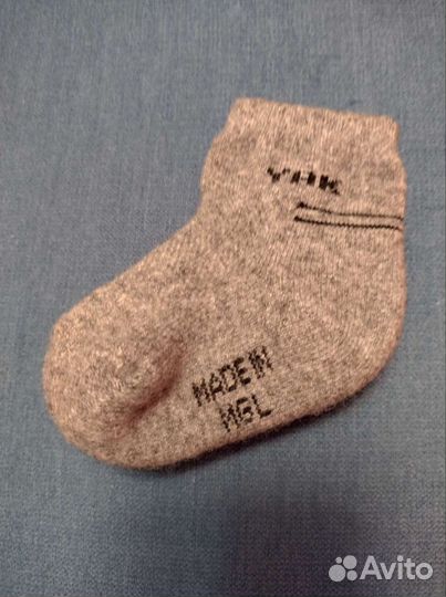 Носки детские из шерсти яка 3-6 месяцев