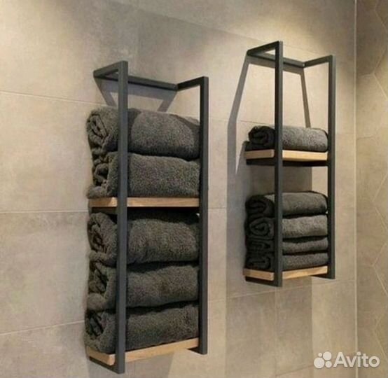 Полка для ванной лофт