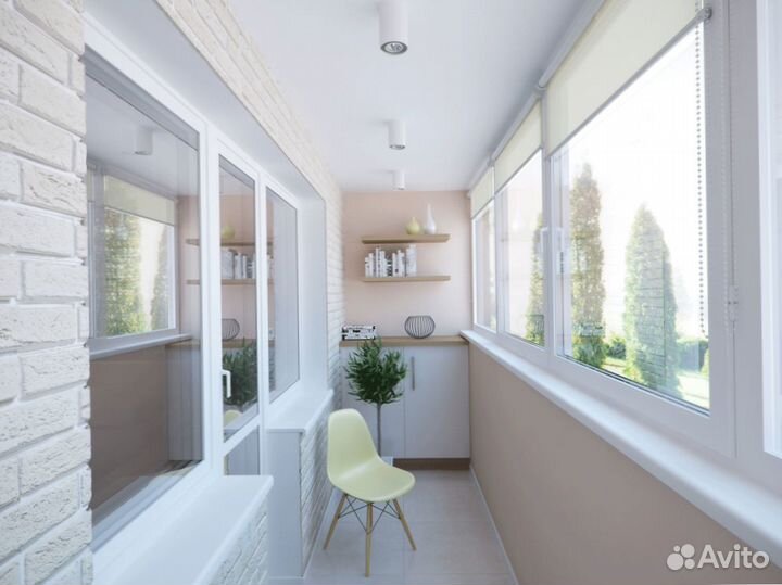 Комплексное остекление и отделка