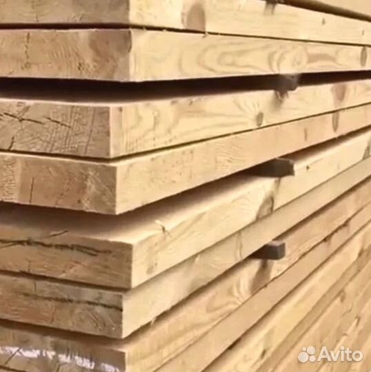 Доска обрезная ест. влаж. 50х200х6000 хвоя 1 сорт