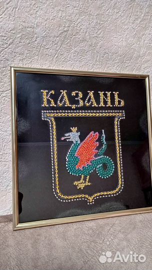 Картина со стразами Сваровски. Герб Казани