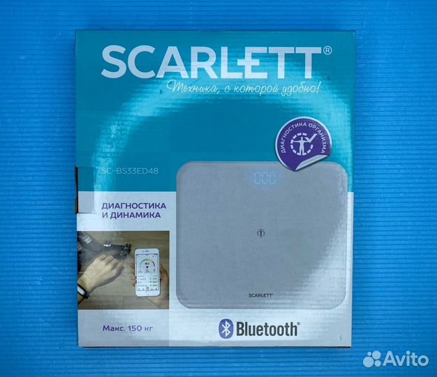 Весы напольные Scarlett с блютуз