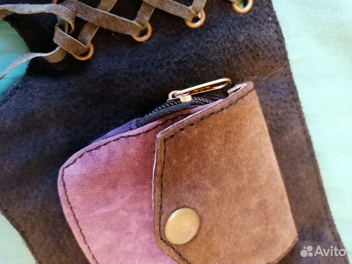 Ремень женский средневековый многокарманный