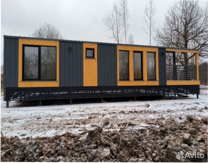 Деревянный дачный дом, зимний 110 м кв Артикул бф-6992