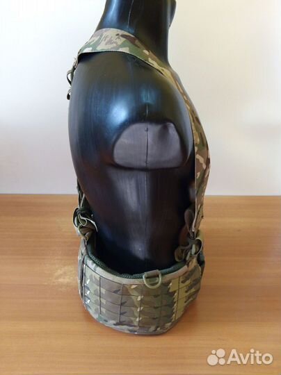 Боевой пояс с баллистическим пакетом и лямками Бр1