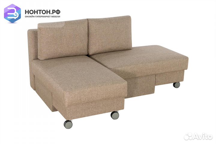 Диван трансформер Лира темно-бежевый