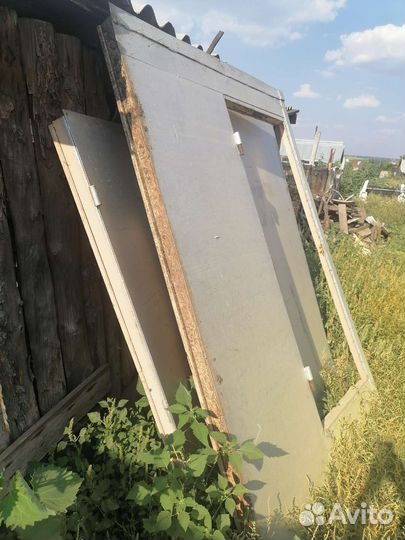 Ворота гаражные металлические бу