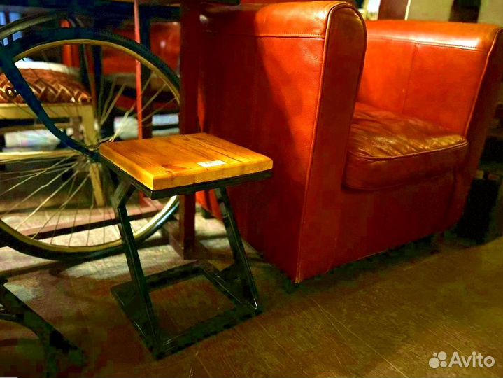 Табурет в стиле лофт