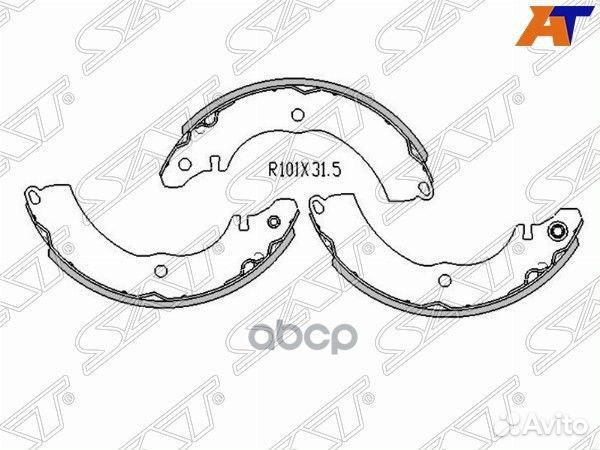 Колодки тормозные зад mitsubishi lancer IX 03
