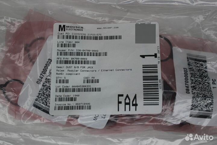 1 шт 84700-0003 Модульные соединители / соединител