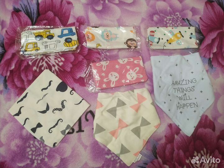 Новые детские слюнявчики