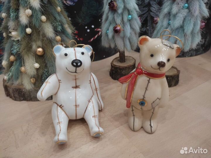 Лефортовский фарфор ёлочные игрушки статуэтки