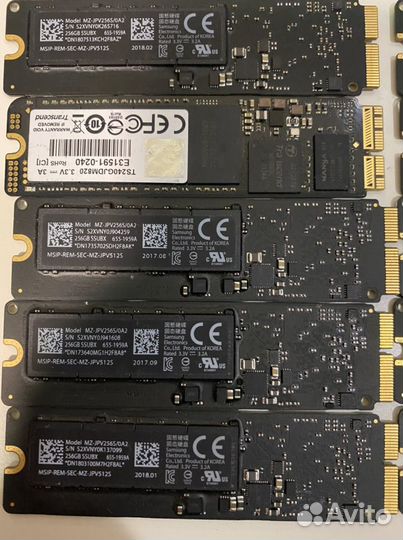 Apple SSD 128 256 512